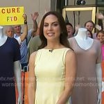 Julie Ricevuto’s yellow sleeveless mini dress on Today
