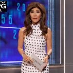 Julie's white ruffle polka dot dress on Big Brother