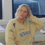 Kacie’s howdi embroidered sweatshirt on The McBee Dynasty Real American Cowboys