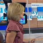 Kate Snow’s pink polka dot dress on NBC News Daily