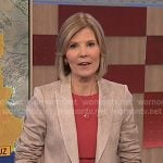 Kate’s beige linen blazer on NBC News Daily