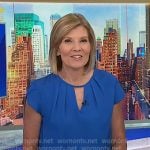 Kate’s blue keyhole top on NBC News Daily