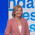 Kate's pink elbow sleeve blazer on NBC News Daily