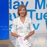 Kate's white floral wrap dress on NBC News Daily