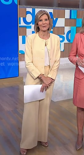 Kate’s yellow jacket and pants on NBC News Daily