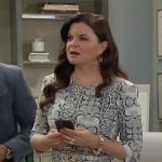 Katie’s snake print dress on The Bold and the Beautiful