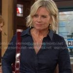 Kayla’s twisted denim shirtdress on Days of our Lives
