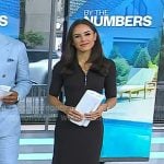 Kaylee’s brown half-zip dress on Today