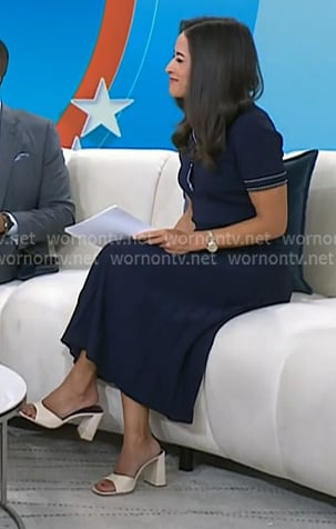 Kaylee’s ivory heel sandals on Today