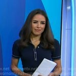 Kaylee’s navy polo dress on Today