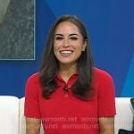 Kaylee’s red polo sweater on Today