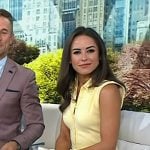Kaylee’s yellow tie waist dress on Today