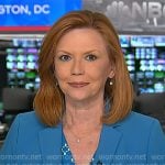 Kelly O’Donnell’s blue print blouse on Today