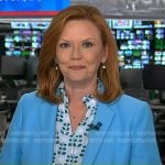 Kelly O’Donnell’s light blue floral top and blazer on Today