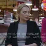Kelly O’Grady’s black blazer on CBS Mornings