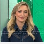 Kelly O’Grady’s denim dress on CBS Mornings
