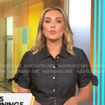 Kelly O’Grady’s midi denim shirtdress on CBS Mornings