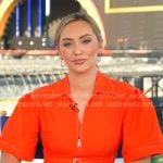Kelly O'Grady's red shirtdress on CBS Mornings