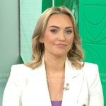 Kelly O’Grady’s white blazer on CBS Mornings