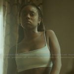 Kiesha's striped sports bra on The Chi