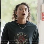 Kimberly’s dead kennedys graphic tee on Elle