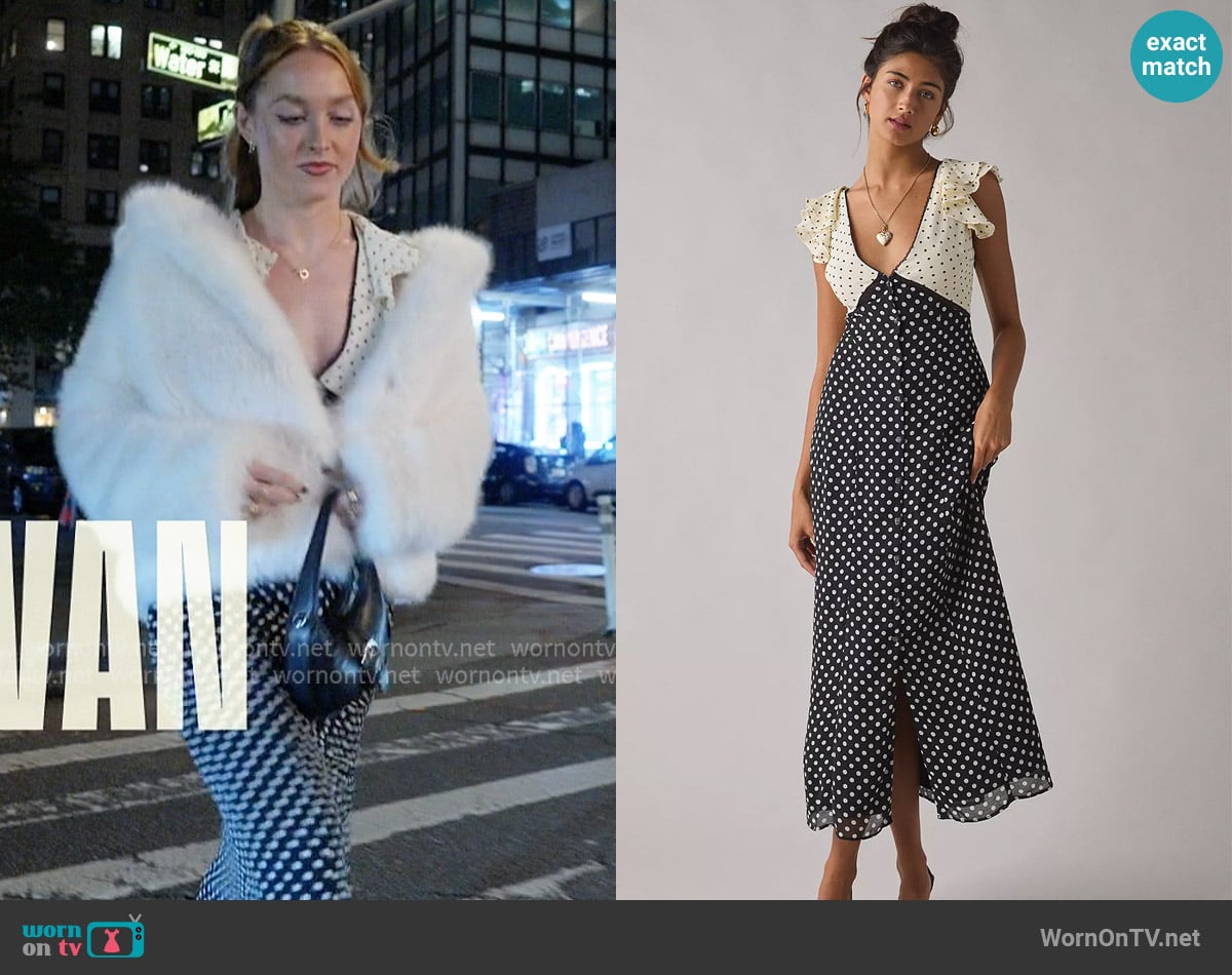 Kimchi Blue Manic Pixie Midi Dress worn by Rowan Henchy on Next Gen NYC