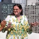 Krissy Downey’s white lemon print dress on Today