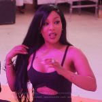 K’s black cutout bodysuit on The Real Housewives of Atlanta