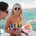 Lacy’s multi-colored print mini dress on The Valley