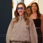 Lala’s gray jacket and mini skirt on The Valley