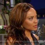 Lani’s black floral halter top and pants on Days of our Lives