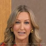 Lara’s gold ring knot earrings on Good Morning America