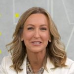 Lara's marble stone layered necklace on Good Morning America