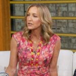 Lara's pink jewel embellished dress on Good Morning America