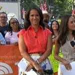 Laura’s metallic gold heel sandals on Today