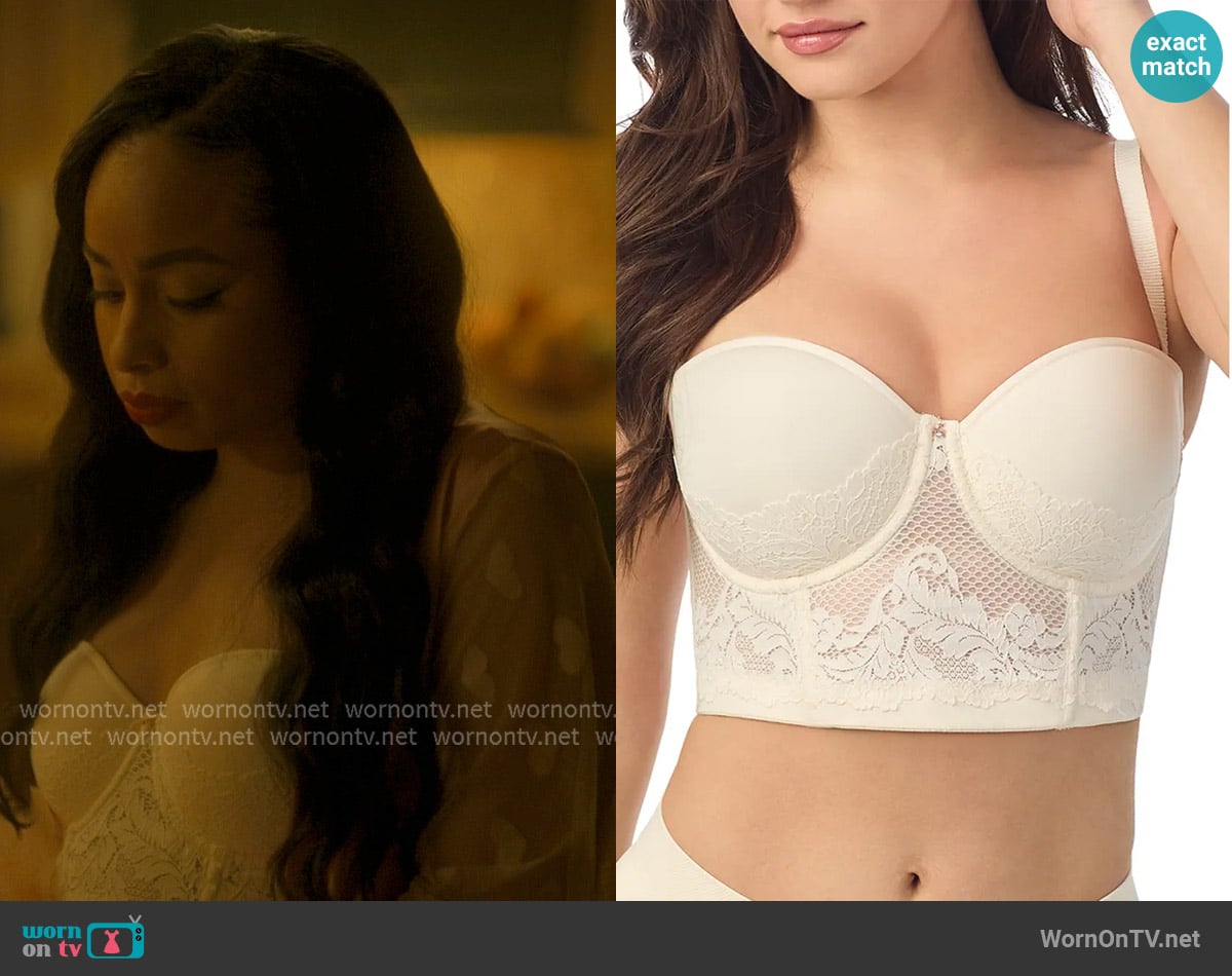 Le Mystere Lace Allure Underwire Bustier worn by Tiffany (Hannaha Hall) on The Chi