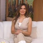 Leslie Lopez’s khaki pants on Good Morning America