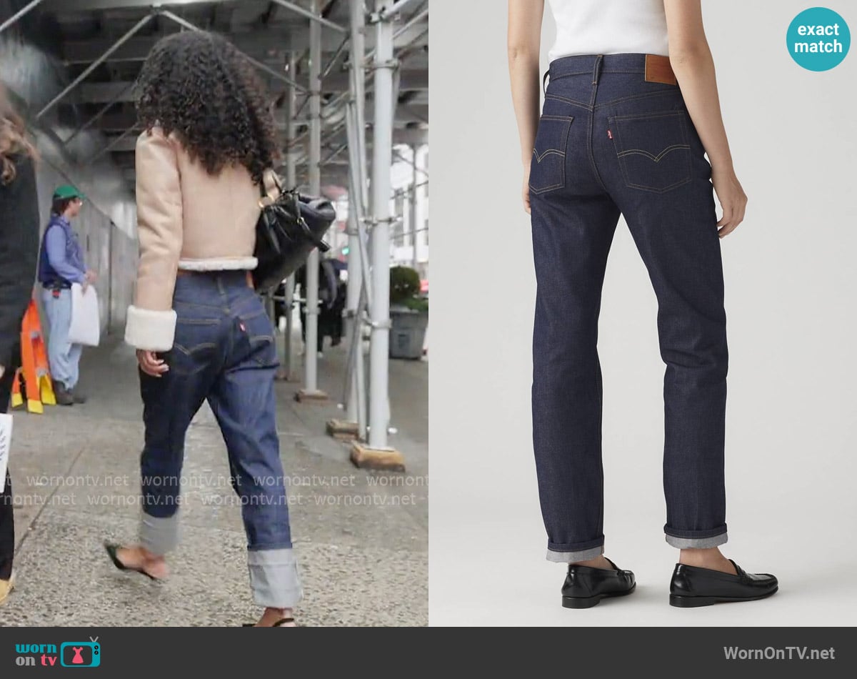 Levis 501 Rigid Selvedge Women's Jeans worn by Ava Dash on Next Gen NYC