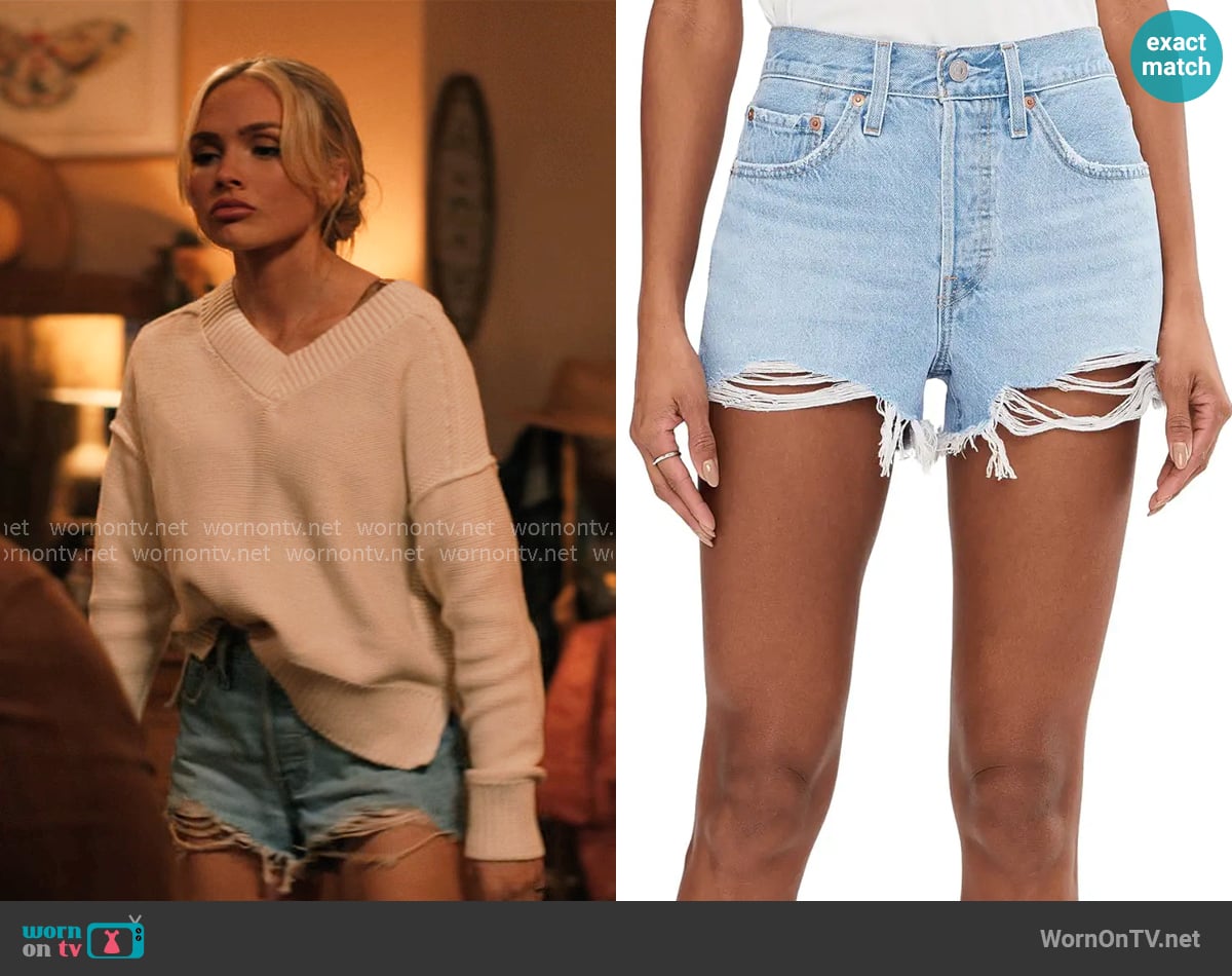 Levis 501 Shorts in Luxor Heat worn by Oreana (Natalie Alyn Lind) on Dutton Ranch