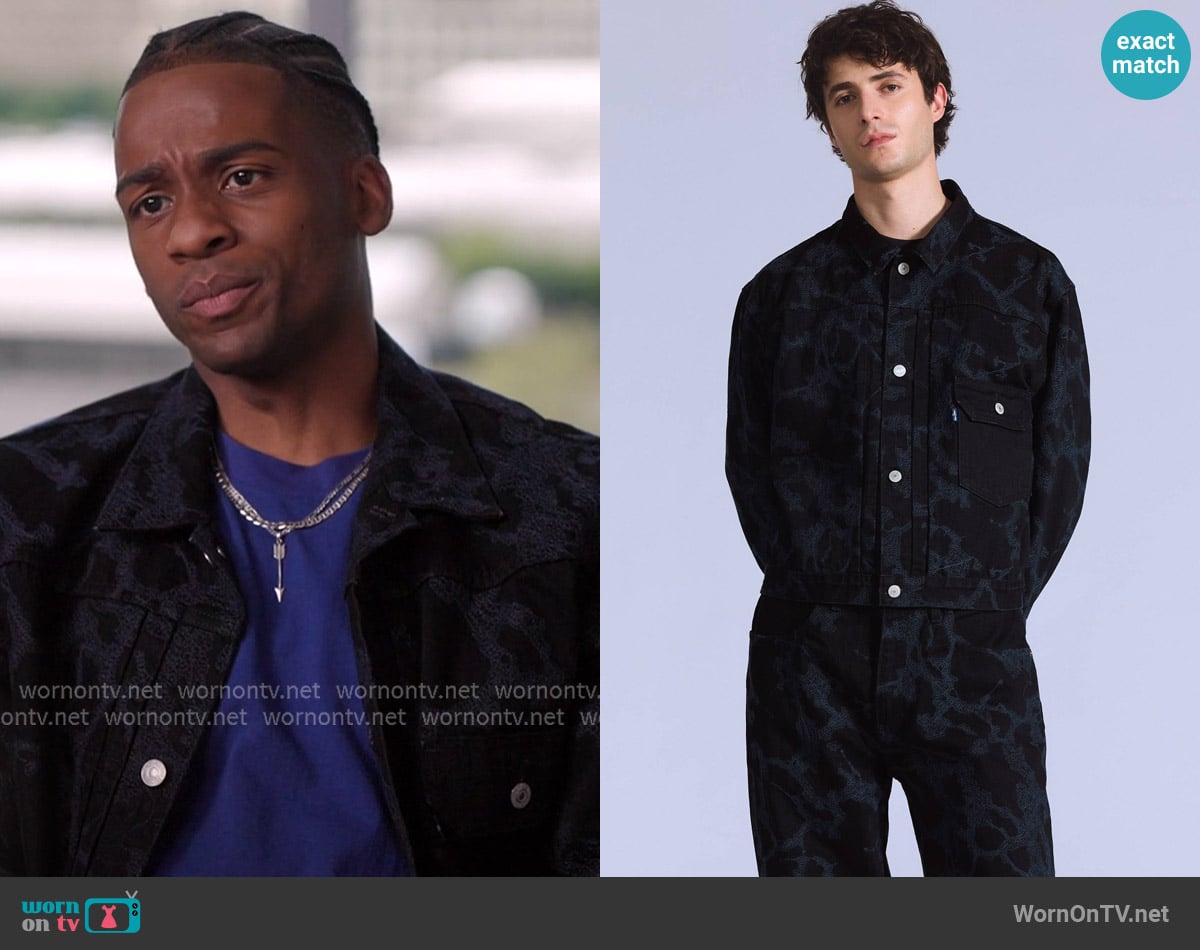 Levis Trucker Jacket worn by Khalil Edwards (Antonio J. Bell) on All American