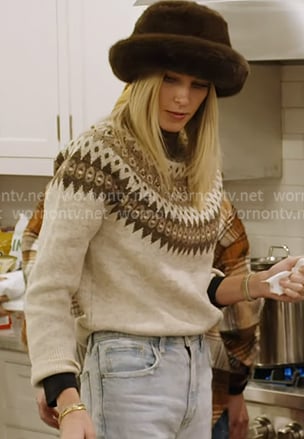 Lexi’s argyle sweater on In The City