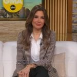 Lezlie’s check print blazer on Good Morning America