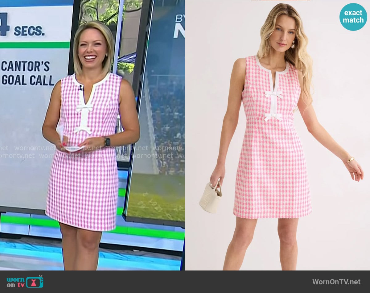 Lilly Pulitzer Aria Boucle Shift Dress worn by Dylan Dreyer on Today