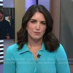 Liz’s blue ribbed polo dress on Today
