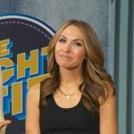Lori’s metallic silver slingback pumps on Good Morning America