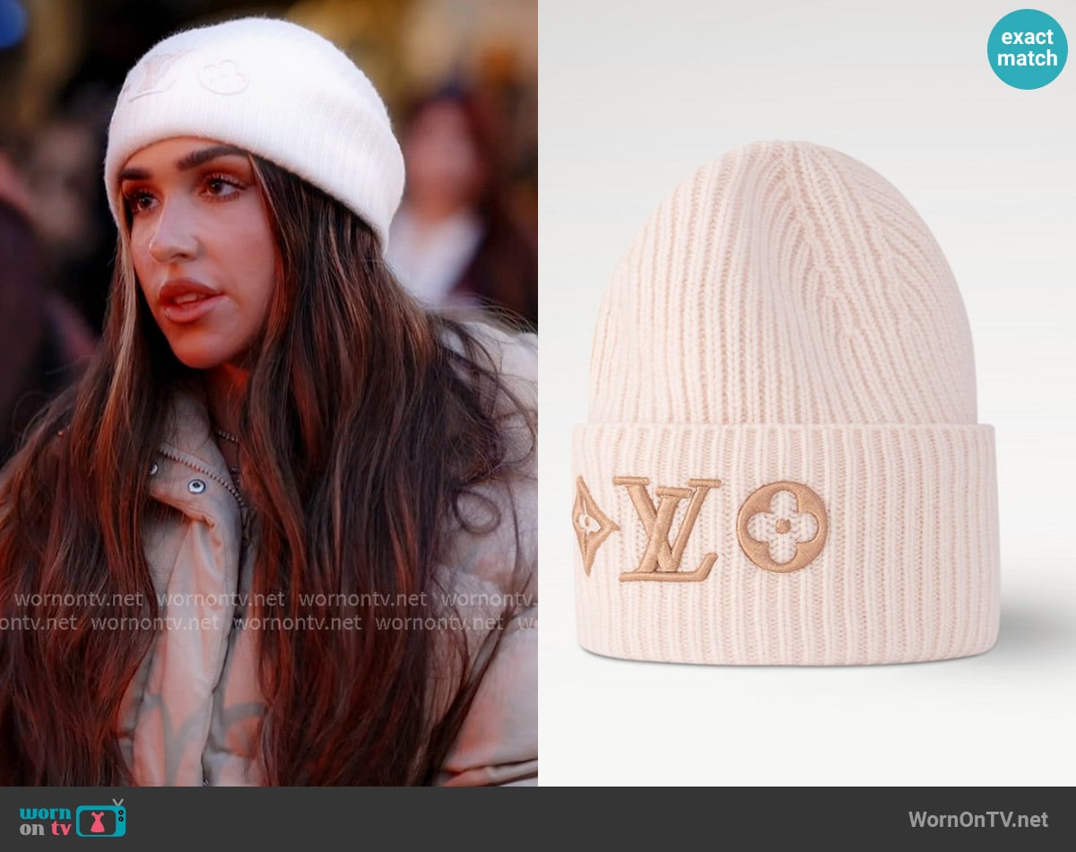 Louis Vuitton LV Headline Beanie worn by Ariana Biermann on Next Gen NYC