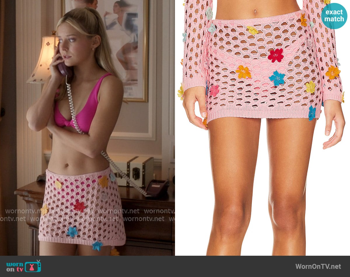 Lovers and Friends Flower Power Skirt worn by Elle Woods (Lexi Minetree) on Elle