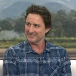 Luke Wilson's blue plaid shirt on Today