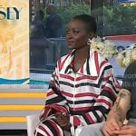 Lupita Nyong’o’s striped jacket and skirt on Today