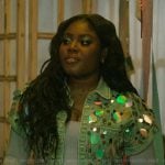 Lynae’s sequin embellished denim top on The Chi